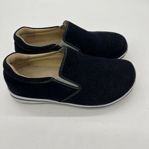 Alegria PG Lite Aaron Navy Suede Men’s Comfort Slip on Shoes size 40